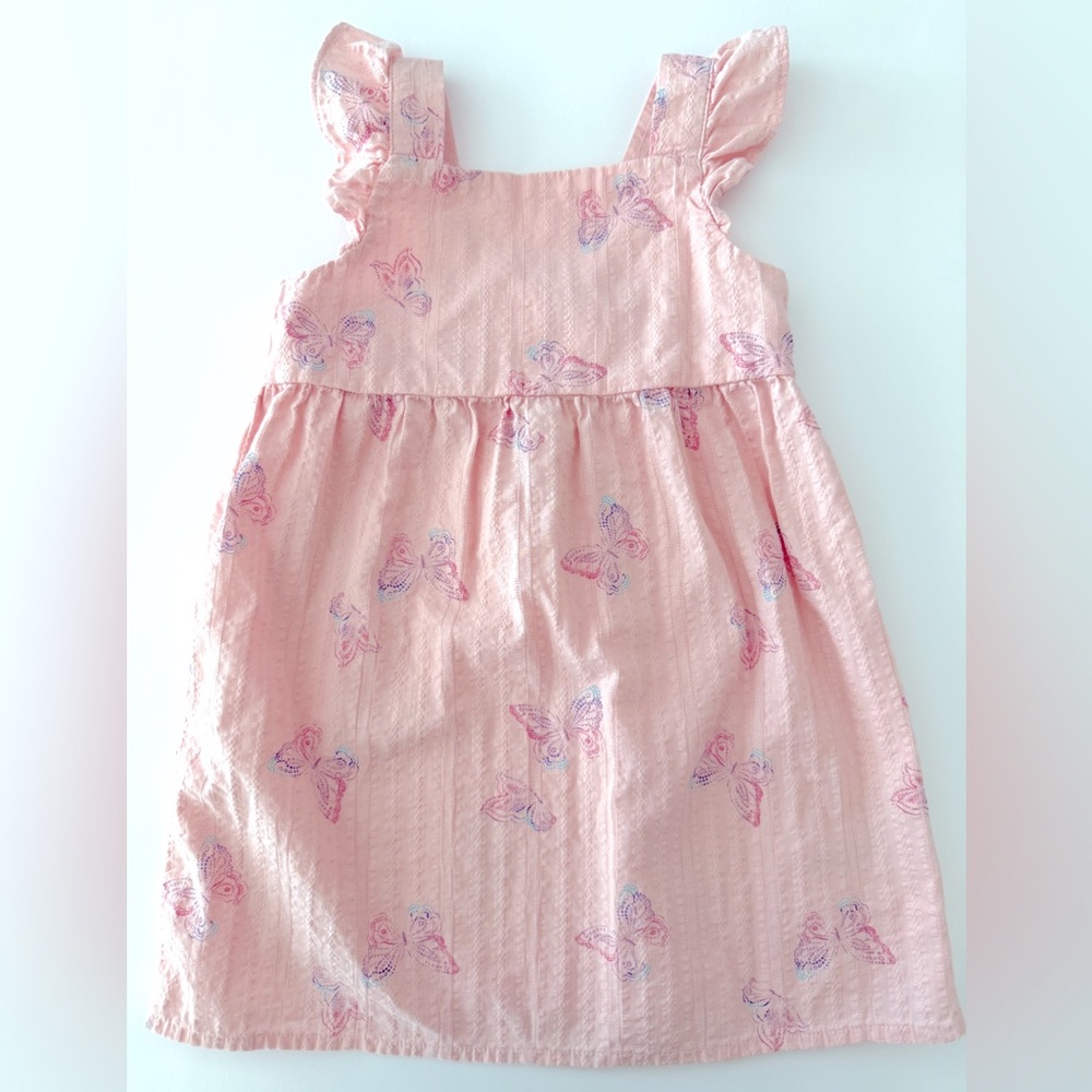 Toddler Pink Butterfly Dress